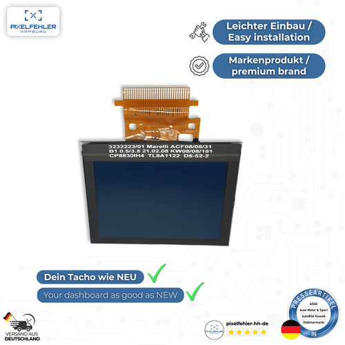 Premium fis display tacho audi - display,